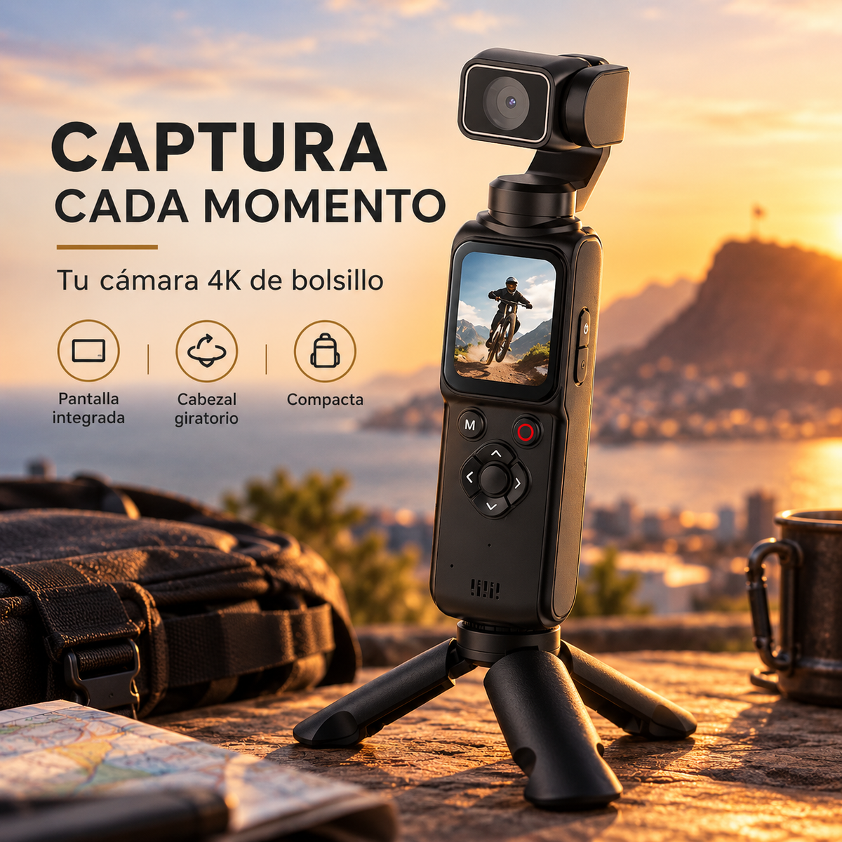 📹 GoCam 4K con Cabezal Giratorio