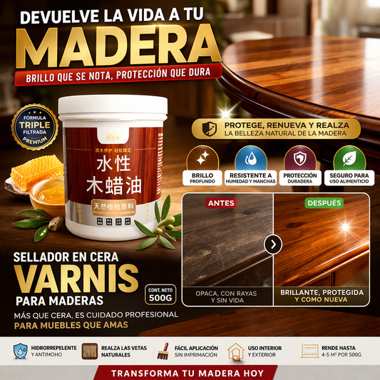 ✨ Cera Petrificante para Madera – Acabado Protector
