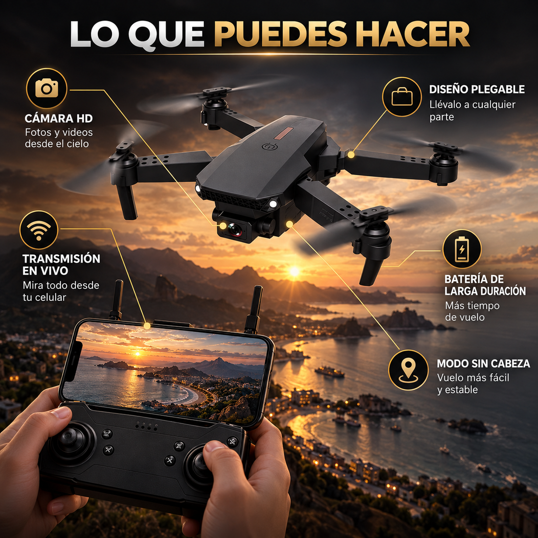 DRON 🚁¡Explora el cielo como un profesional!📸