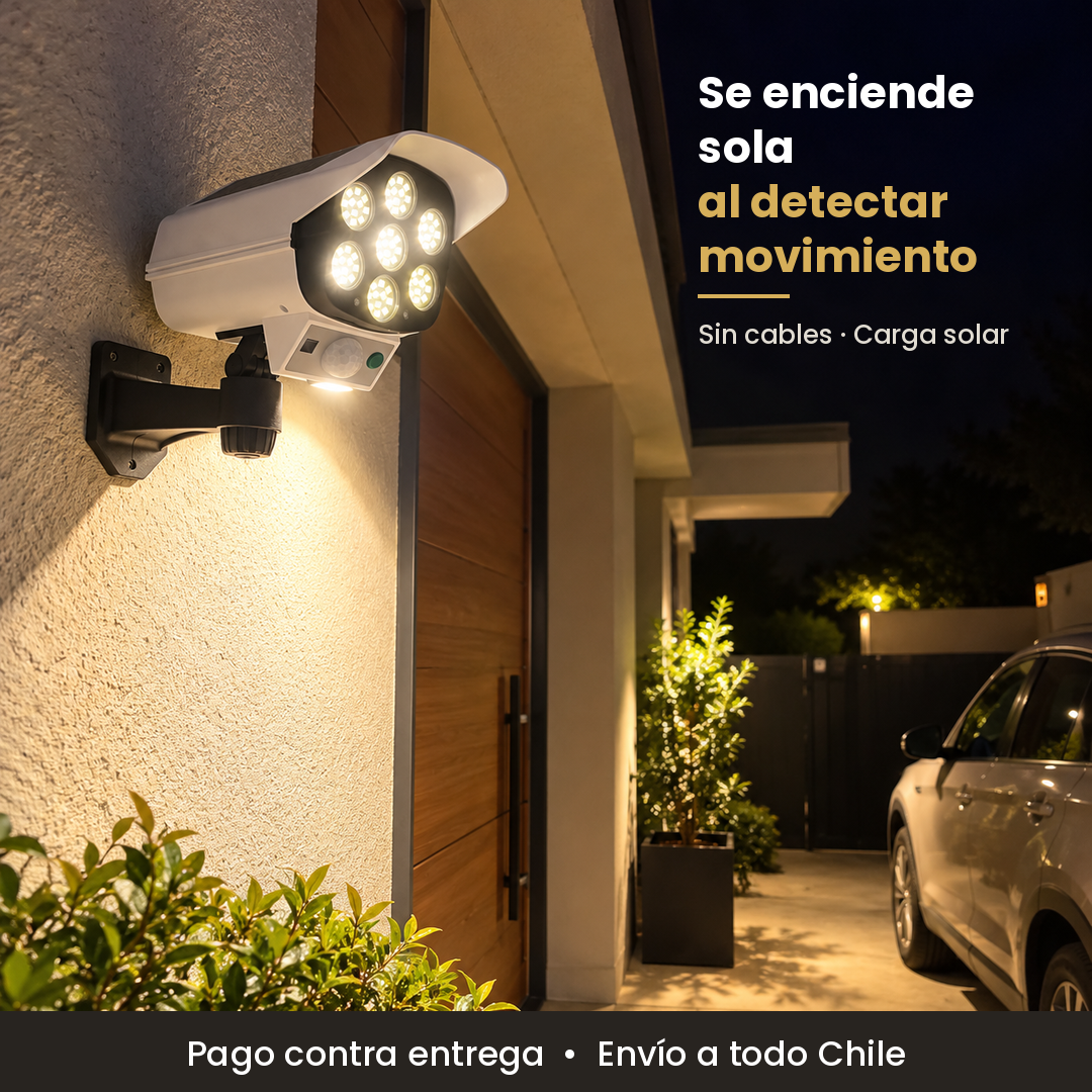 X - Camara Solar - Con sensor de Movimie
